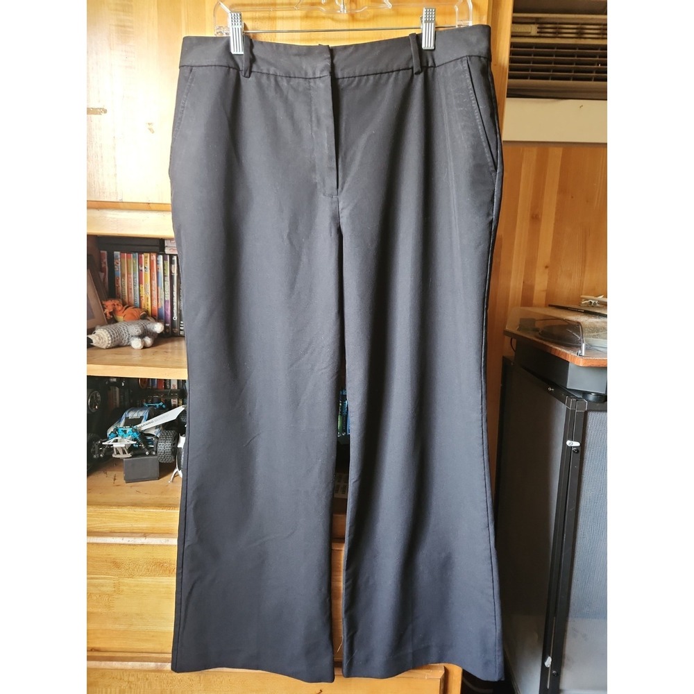 Woman's Worthington Black Trouser Fit Dress Pants, Sz 12P
